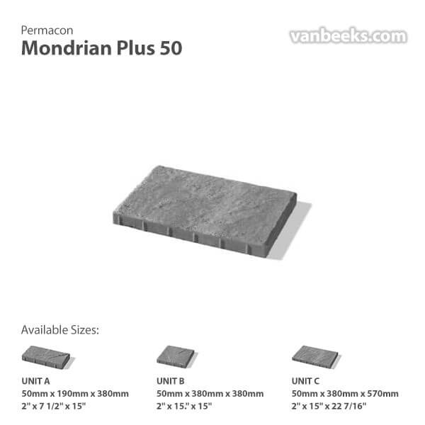 Permacon Mondrian Plus 50 Slab
